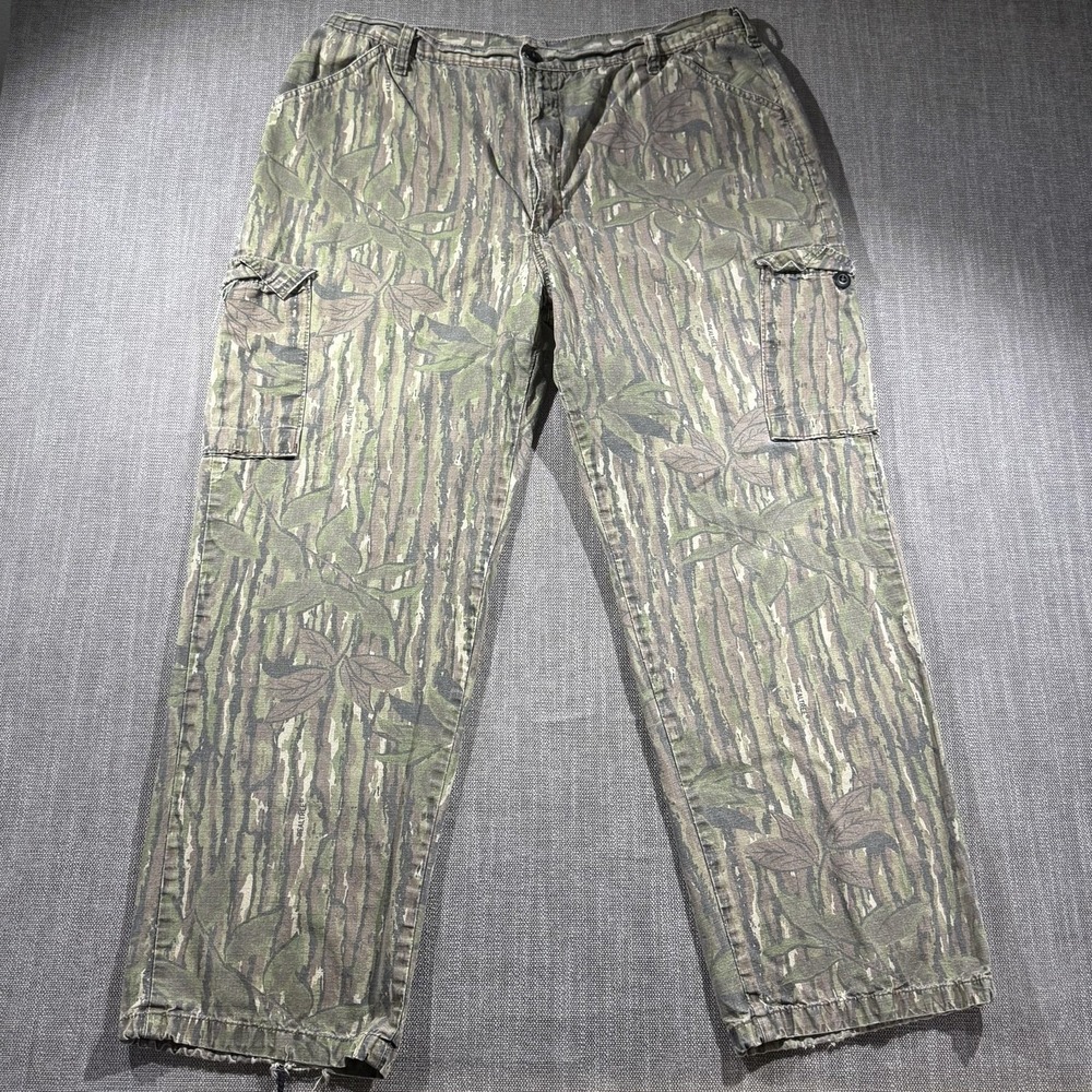 Liberty Pants Mens 44x30 Camo Cargo Adjustable Waist Made USA Hunting Workwear